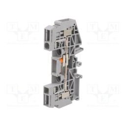 1 pcs x PHOENIX CONTACT - 3026272 - Splice terminal: rail, 6mm2, ways: 1, terminals: 2, grey, URTK, 500V