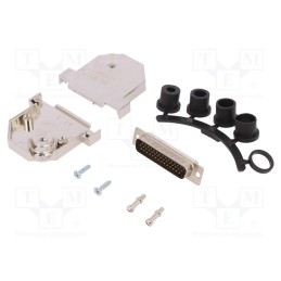 1 pcs x ENCITECH - 6355-0073-03 - D-Sub HD, PIN: 44, plug, male, soldering, for cable, black