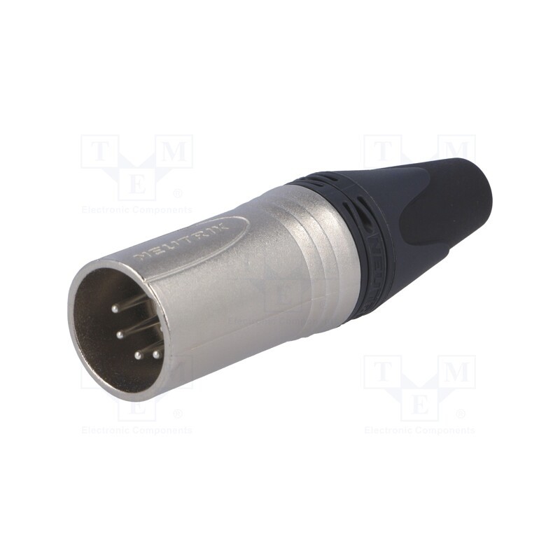 1 pcs x NEUTRIK - NC5MXX - Plug, XLR, male, PIN: 5, straight, for cable, soldering, 7.5A, 18AWG
