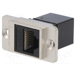 1 pcs x CLIFF - CP30722M - Coupler, DUALSLIM, Cat: 6, Layout: 8p8c, RJ45 socket,both sides
