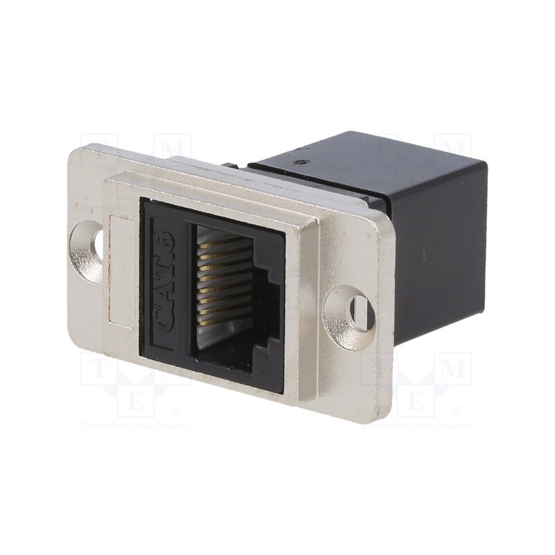 1 pcs x CLIFF - CP30722M - Coupler, DUALSLIM, Cat: 6, Layout: 8p8c, RJ45 socket,both sides