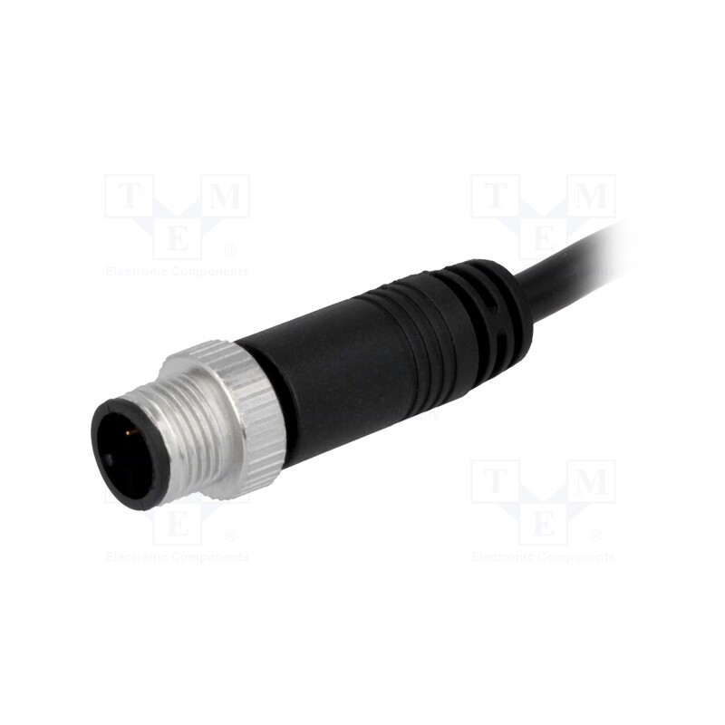 1 pcs x AMPHENOL LTW - M12A-03BMMM-SL8D01 - Plug, M12, PIN: 3, male, A code-DeviceNet / CANopen, 1m, IP68,IP69K