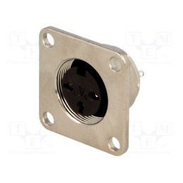 1 pcs x AMPHENOL - C09131T0031002U - Connector: M16, socket, female, soldering, PIN: 3, 5A, 300V, 0.5mm2