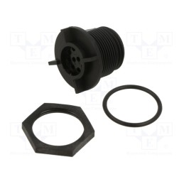 1 pcs x BULGIN - PX0413/10P - Connector: circular, socket, male, PIN: 10, w/o contacts, IP68, 50V