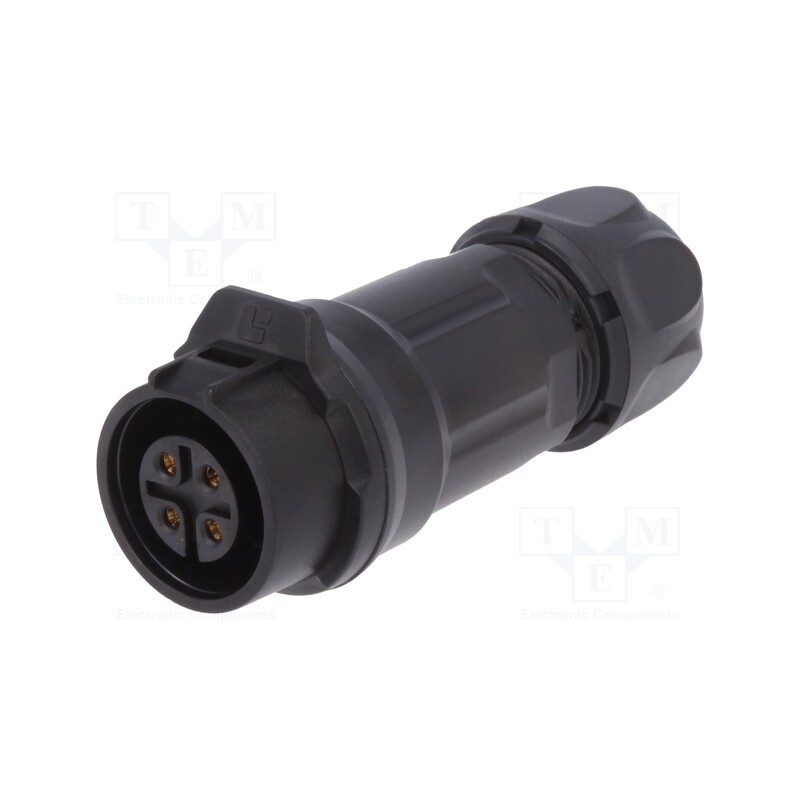 1 pcs x LUTRONIC - 2220 - Connector: circular, plug, size 16, 02, female, PIN: 4, for latch