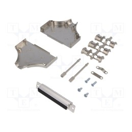 1 pcs x ENCITECH - 6355-0005-14 - D-Sub, PIN: 37, plug, female, straight, soldering, for cable, black