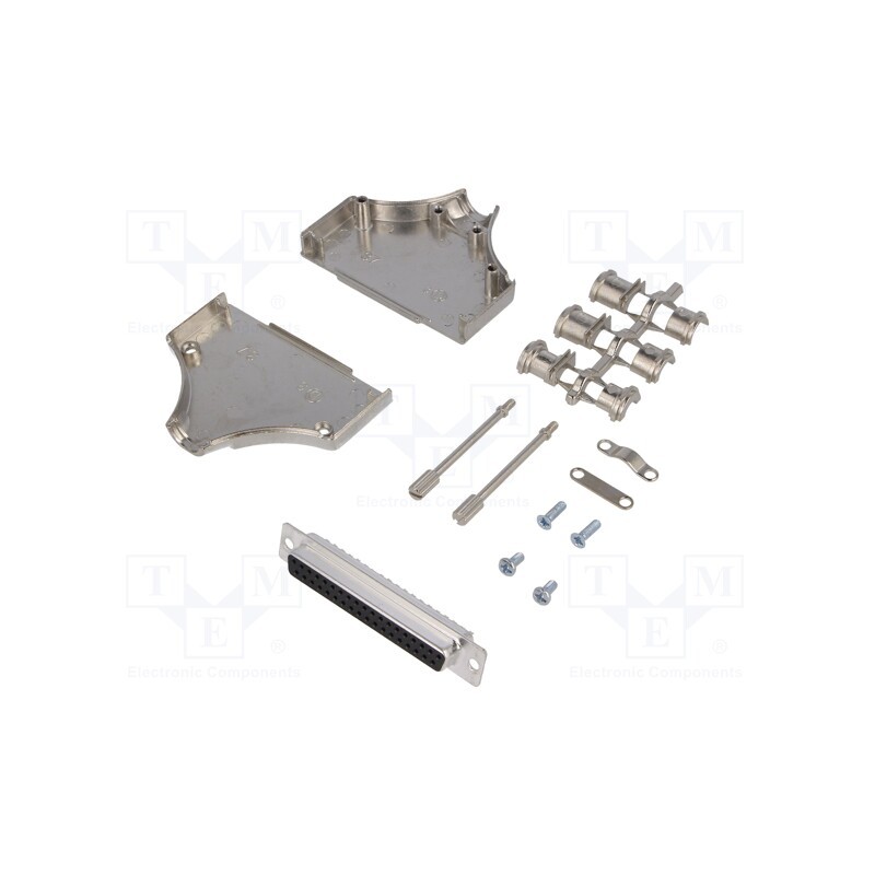 1 pcs x ENCITECH - 6355-0005-14 - D-Sub, PIN: 37, plug, female, straight, soldering, for cable, black