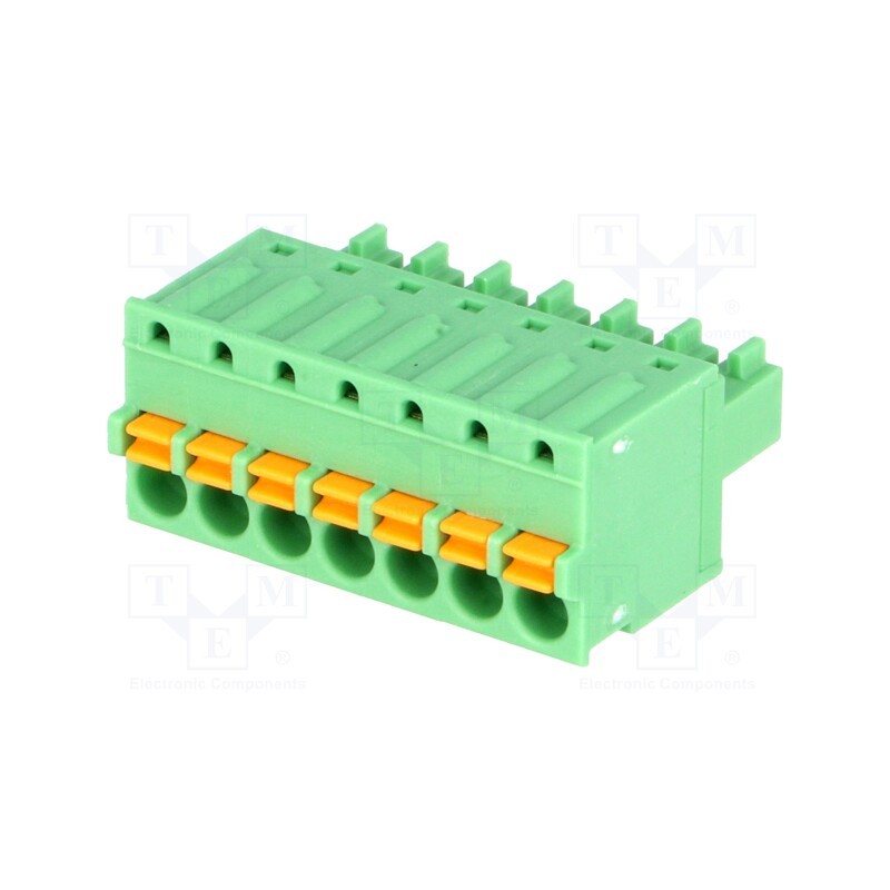 1 pcs x PHOENIX CONTACT - FK-MCP 1,5/ 7-ST-3,81 1851096 - Pluggable terminal block, 3.81mm, ways: 7, straight, plug, female