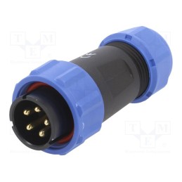 1 pcs x WEIPU - SP2110/P5II-2N - Plug, SP21, male, PIN: 5, IP68, 7÷12mm, 10A, screw terminal, 500V