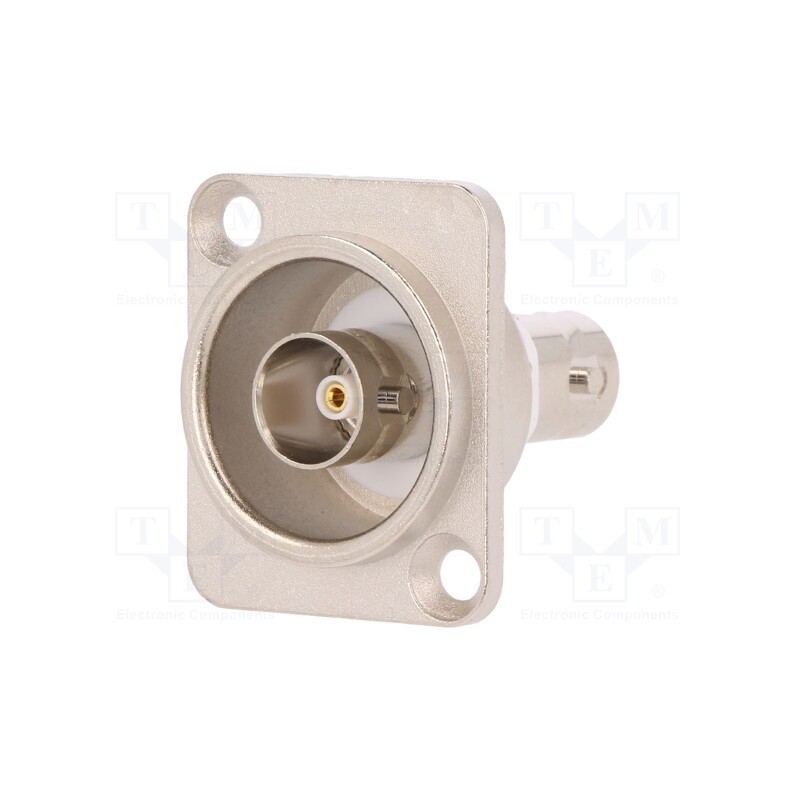 1 pcs x CLIFF - CP30124 - Coupler, BNC socket,both sides, insulated, 75Ω, silver, Mat: metal