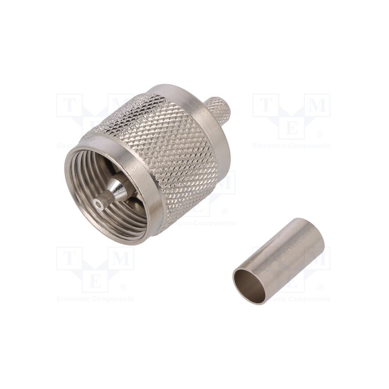 1 pcs x TELEGu00c4RTNER - J01040A0009 - Plug, UHF (PL-259), male, straight, RG223,RG400, crimped, 50Ω