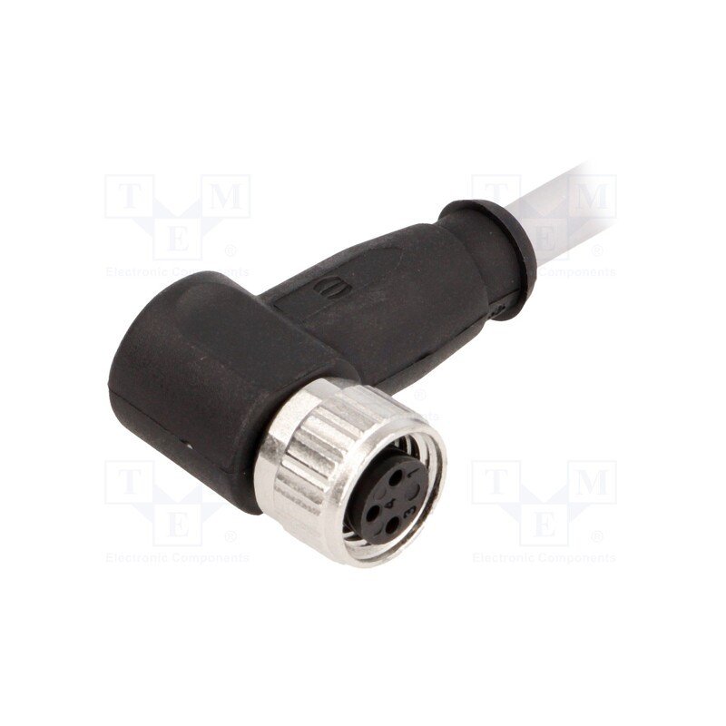 1 pcs x HARTING - 21348300380010 - Connector: M8, female, PIN: 3, angled 90°, with lead, plug, 1m, PVC