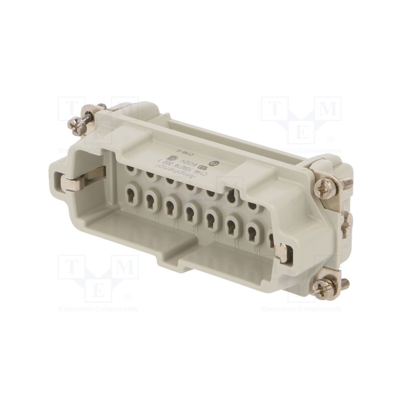 1 pcs x AMPHENOL - C14610A0160001 - Connector: HDC, contact insert, male, C146,heavy|mate E, PIN: 16