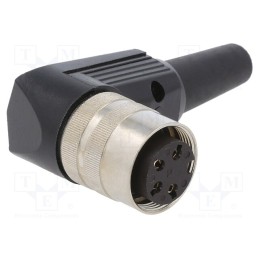 1 pcs x LUMBERG - WKV 40 - Connector: M16, plug, female, soldering, for cable, PIN: 4, 5A, 250V