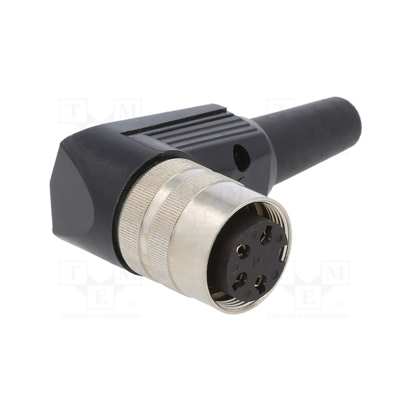 1 pcs x LUMBERG - WKV 40 - Connector: M16, plug, female, soldering, for cable, PIN: 4, 5A, 250V