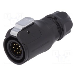 1 pcs x LUTRONIC - 2217 - Connector: circular, plug, size 16, 02, male, PIN: 9, with latch