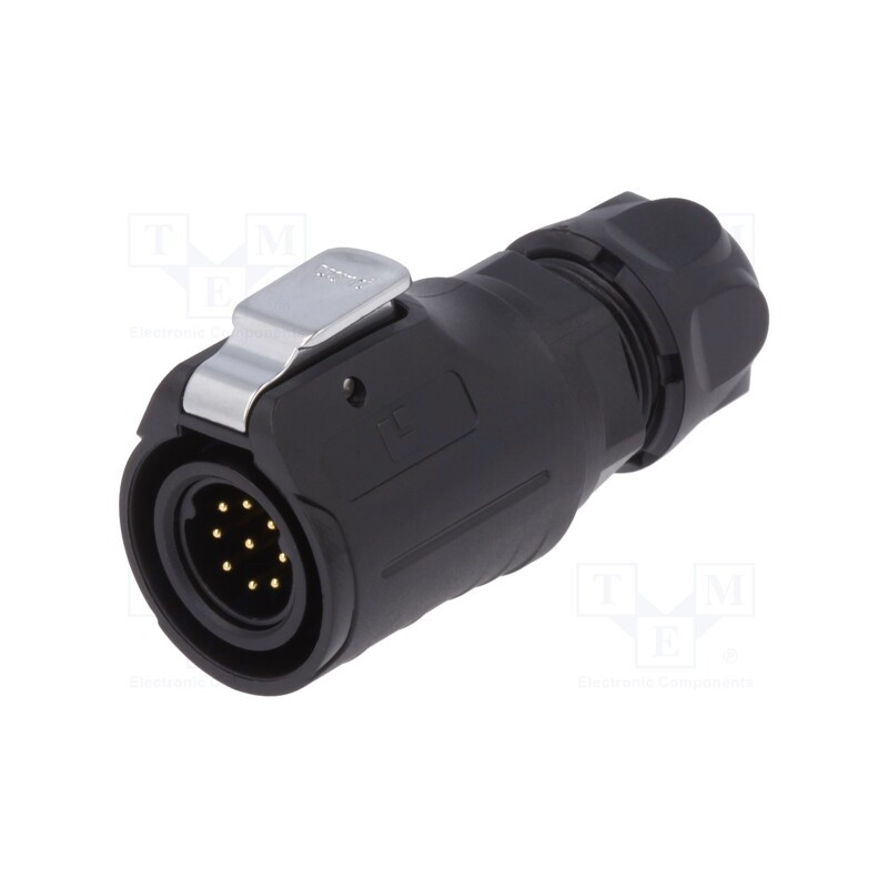 1 pcs x LUTRONIC - 2217 - Connector: circular, plug, size 16, 02, male, PIN: 9, with latch