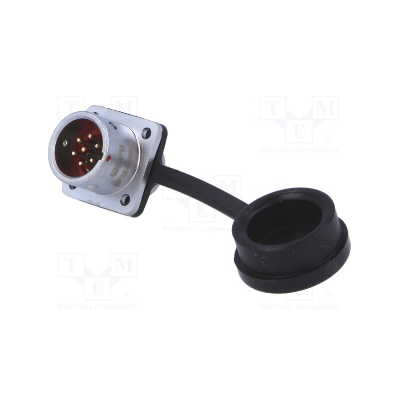 1 pcs x WEIPU - SF1213/P7 - Socket, SF12, male, PIN: 7, IP67, 5A, soldering, 125V, 0.75mm2