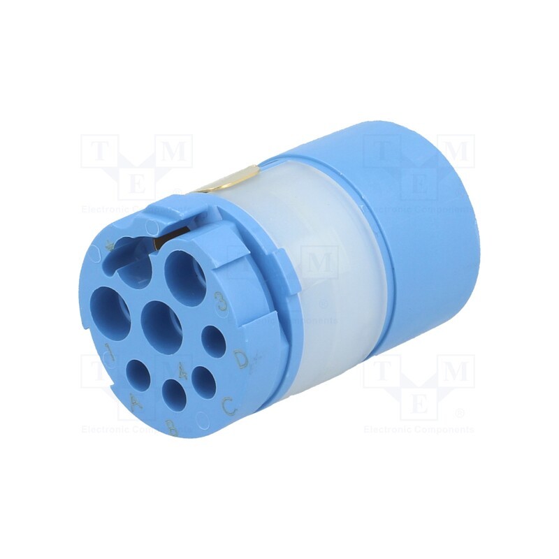 1 pcs x HUMMEL - 7084943101 - Connector: M23, contact insert, PIN: 8(4+4), male, for cable