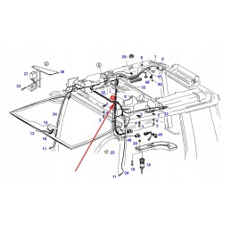 H916811210011 cab roof wiring harness