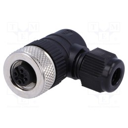 1 pcs x LUMBERG AUTOMATION - 11258 RKCW 4/7 - Plug, M12, PIN: 4, female, A code-DeviceNet / CANopen, for cable
