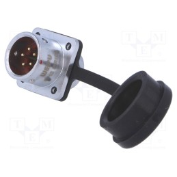 1 pcs x WEIPU - SF1213/P5 - Socket, SF12, male, PIN: 5, IP67, 5A, soldering, 180V, 0.75mm2