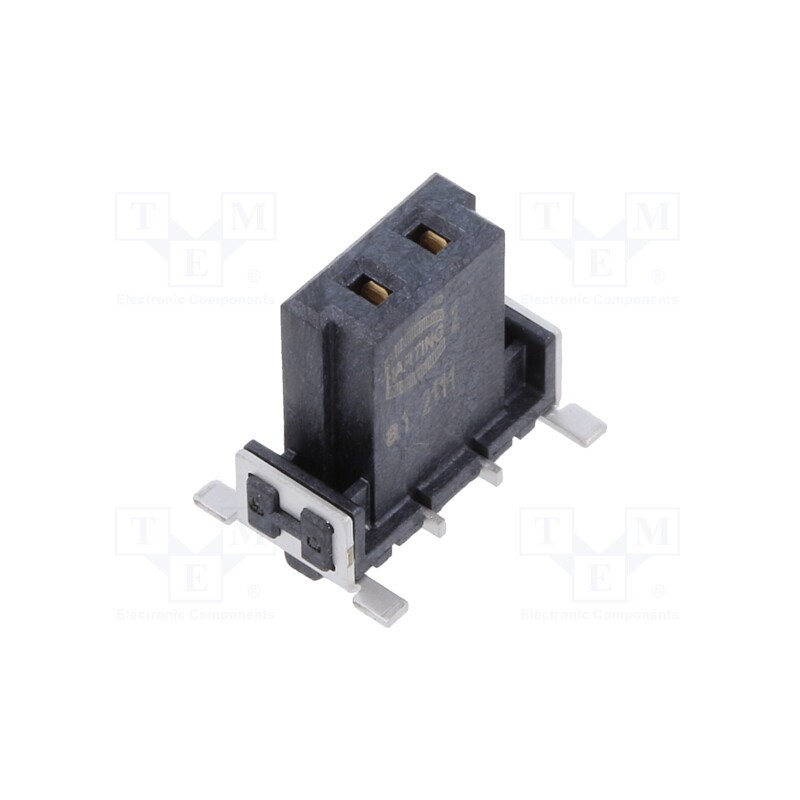 1 pcs x HARTING - 15620022601333 - Connector: PCB to PCB, female, PIN: 2, 2.54mm, har-flex® Power