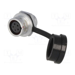 1 pcs x WEIPU - SF1212/S5 - Socket, SF12, female, PIN: 5, IP67, 5A, soldering, 180V, 0.75mm2