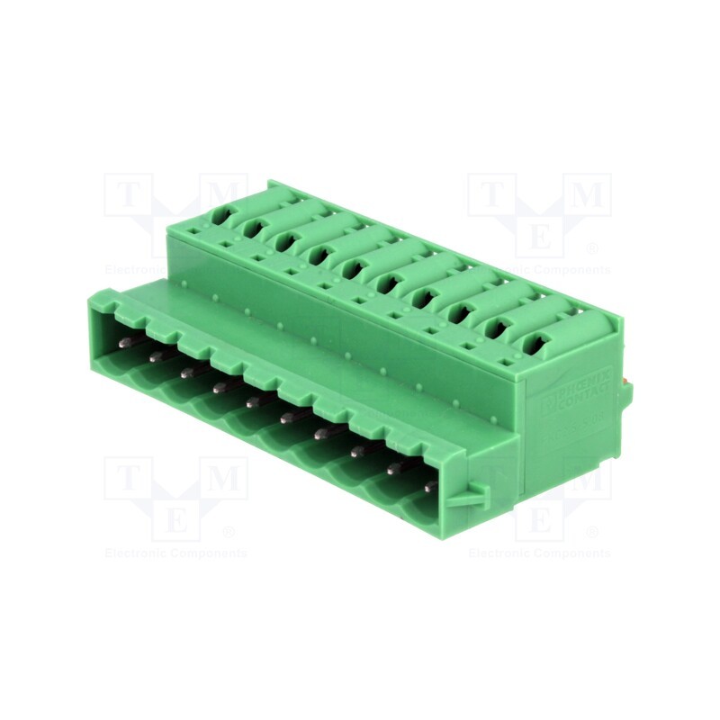 1 pcs x PHOENIX CONTACT - FKIC 2,5/10-ST-5,08-RN 1925948 - Pluggable terminal block, Contacts ph: 5.08mm, ways: 10, straight