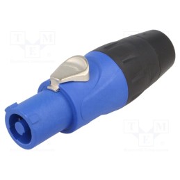 1 pcs x AMPHENOL - HP-3-F - Plug, circular, female, PIN: 3, for cable, 25A, thermoplastic, HP