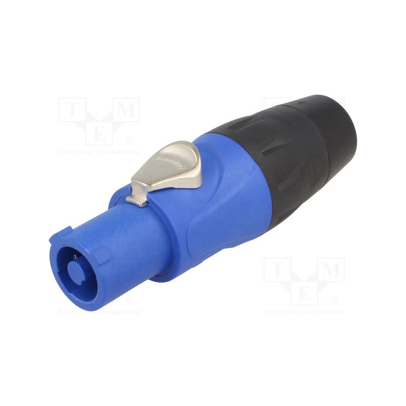 1 pcs x AMPHENOL - HP-3-F - Plug, circular, female, PIN: 3, for cable, 25A, thermoplastic, HP