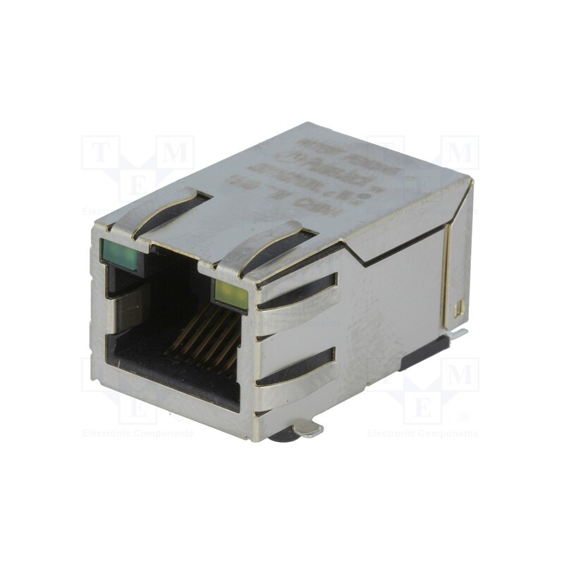 1 pcs x PULSE - J3011G21DNL - Socket, RJ45, PIN: 8, shielded,with LED, gold-plated, Layout: 8p8c