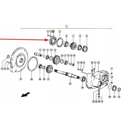 637506 0 distribution gear bearing cover