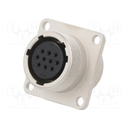 1 pcs x HIROSE - JR16RK-10S - Connector: circular, JR, socket, female, straight, PIN: 10, 5A, M22x1