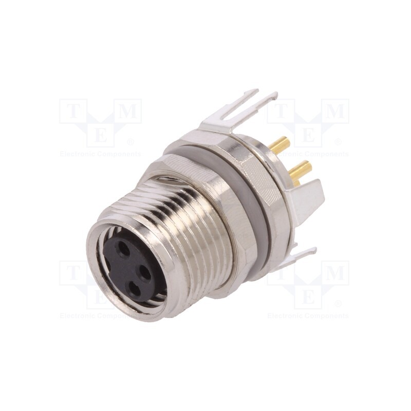 1 pcs x TE Connectivity - T4041037031-000 - Connector: M8, female, PIN: 3, shielded, socket, IP67, 60V