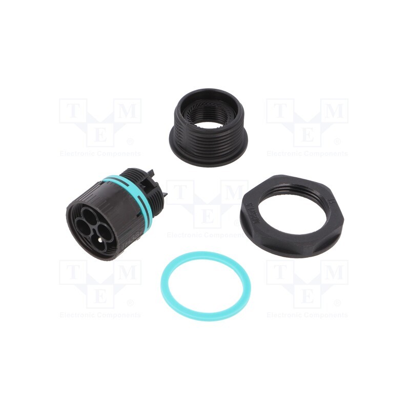 1 pcs x TECHNO - THB.387.E3A - Connector: AC supply, screw terminal, male, TH387, 0.5÷4mm2, 450V