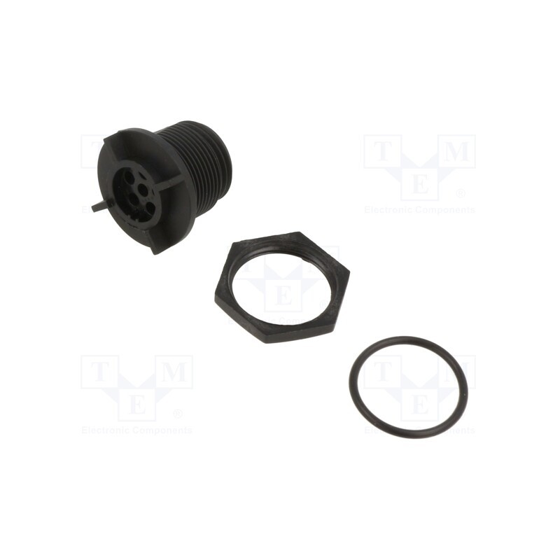 1 pcs x BULGIN - PX0413/06P - Connector: circular, socket, male, PIN: 6, w/o contacts, IP68, 125V