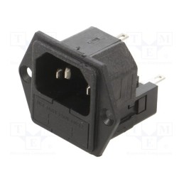 1 pcs x BULGIN - PF0030/28 - Connector: AC supply, socket, male, 10A, 250VAC, IEC 60320, C14 (E)