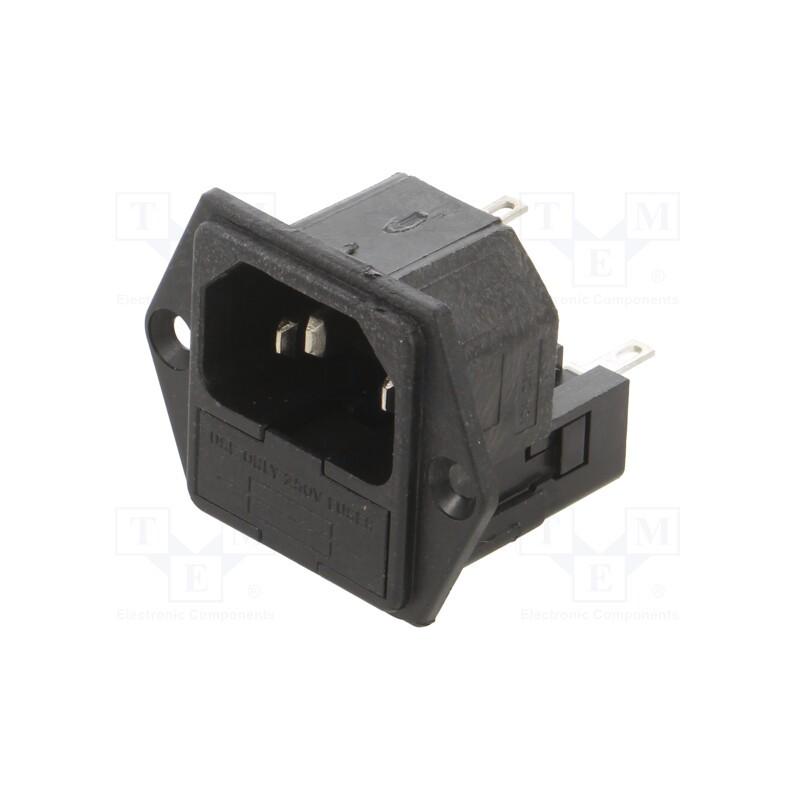 1 pcs x BULGIN - PF0030/28 - Connector: AC supply, socket, male, 10A, 250VAC, IEC 60320, C14 (E)