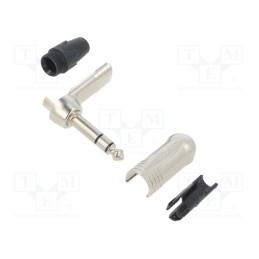 1 pcs x NEUTRIK - NP3RX - Plug, Jack 6,3mm, male, stereo, ways: 3, angled 90°, for cable, PRX