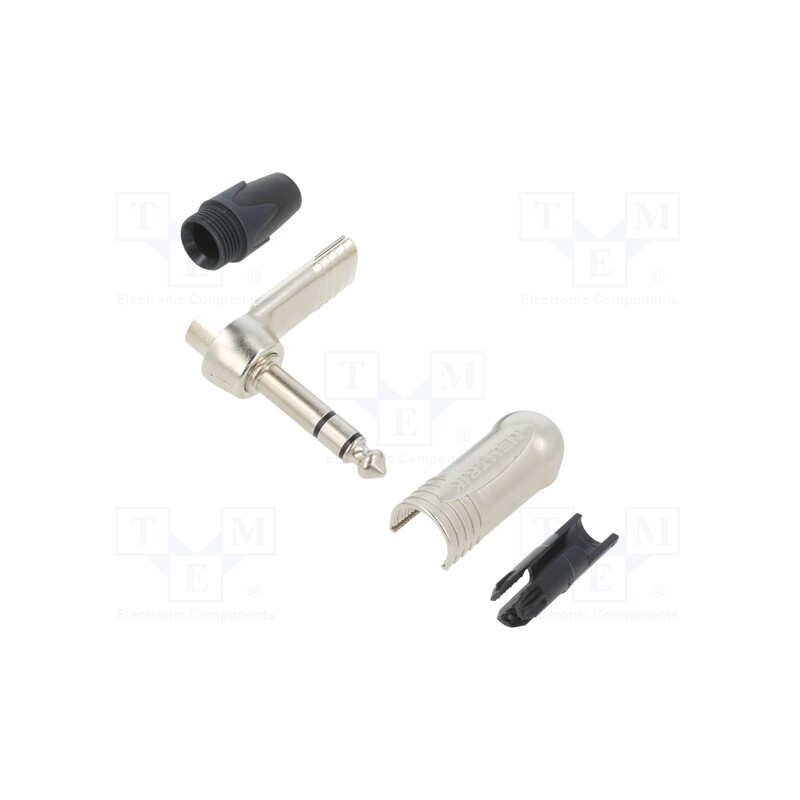 1 pcs x NEUTRIK - NP3RX - Plug, Jack 6,3mm, male, stereo, ways: 3, angled 90°, for cable, PRX
