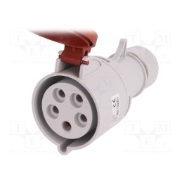 1 pcs x PAWBOL - B.1042 - Connector: AC supply 3-phase, plug, female, 32A, 400VAC, IEC 60309