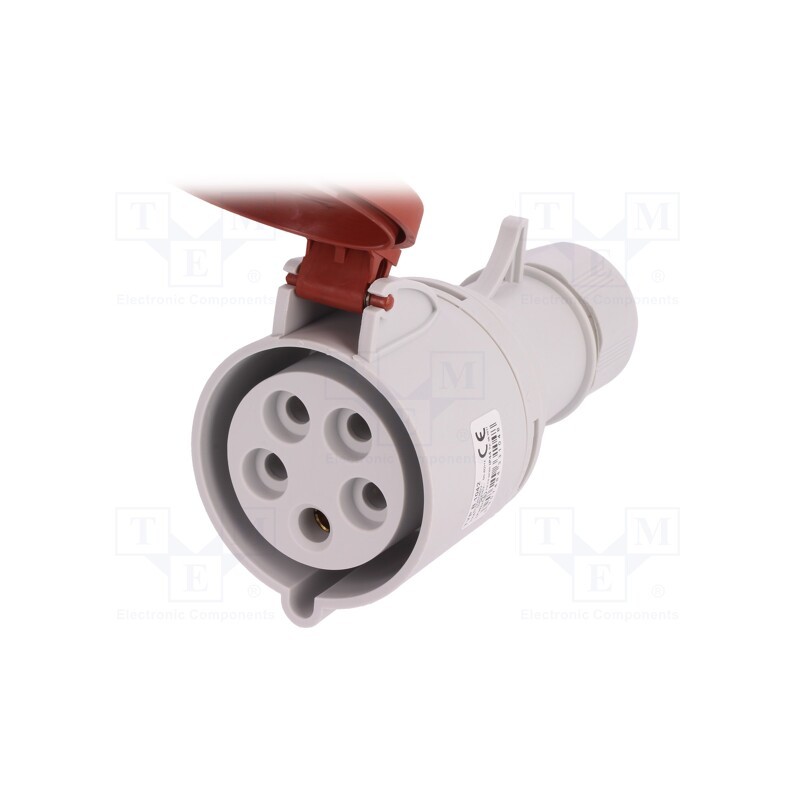 1 pcs x PAWBOL - B.1042 - Connector: AC supply 3-phase, plug, female, 32A, 400VAC, IEC 60309