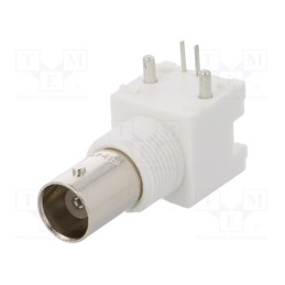 1 pcs x TE Connectivity - 5227161-1 - Socket, BNC, female, angled 90°, 50Ω, THT, for panel mounting