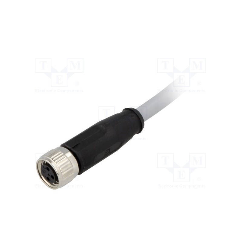 1 pcs x HARTING - 21348100380020 - Connector: M8, female, PIN: 3, straight, with lead, plug, 2m, PVC