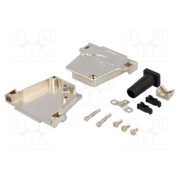 1 pcs x CONNFLY - DS1047-02-25M2BS - Enclosure: for D-Sub connectors, D-Sub 25pin,D-Sub HD 44pin