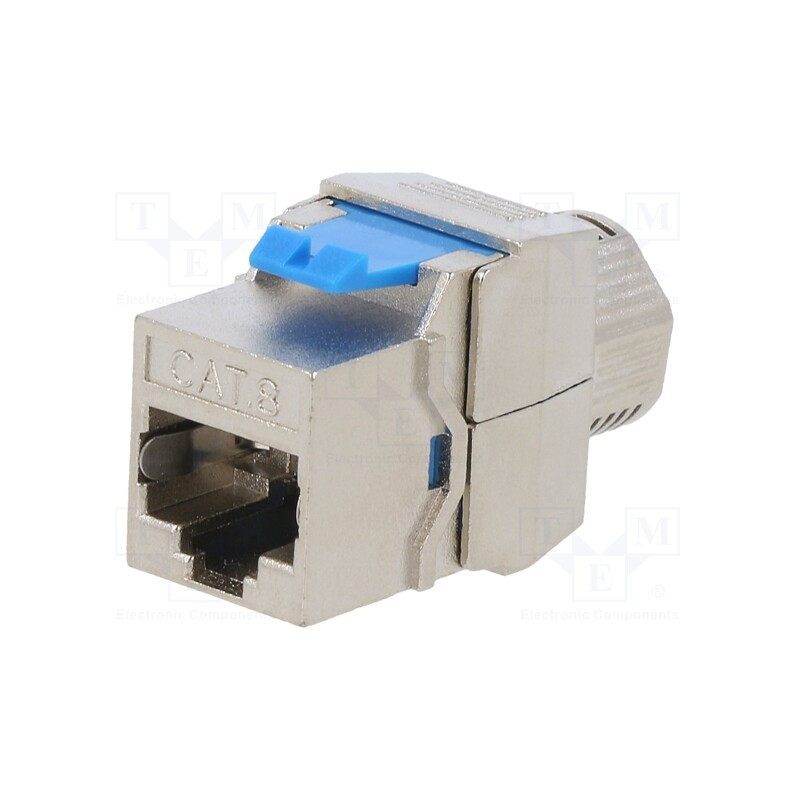 1 pcs x LOGILINK - NK4018 - Socket, RJ45, Cat: Cat 8.1, shielded,Keystone,PoE++, Layout: 8p8c
