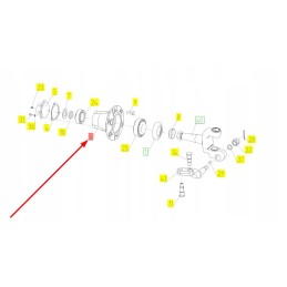 100049107 rear axle wheel hub