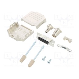 1 pcs x Amphenol Communications Solutions - L17DPPK15-M+L77HDA26S - D-Sub HD, PIN: 26, female, straight, soldering, for cable, U