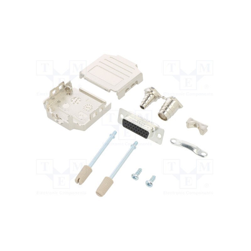 1 pcs x Amphenol Communications Solutions - L17DPPK15-M+L77HDA26S - D-Sub HD, PIN: 26, female, straight, soldering, for cable, U